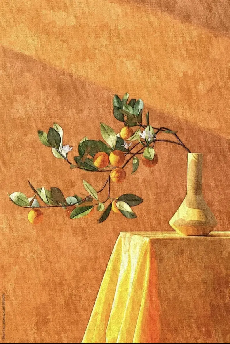 丙烯静物作品