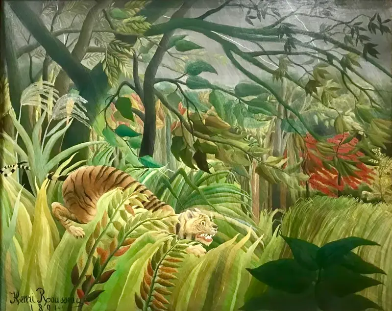 热带风暴中的老虎