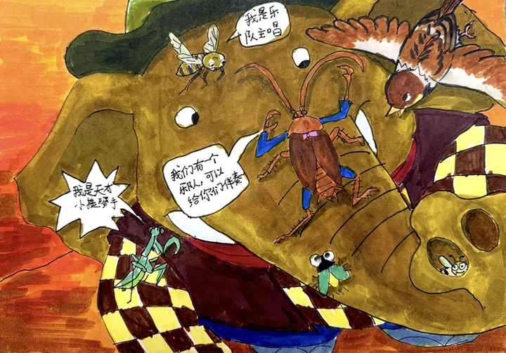 第三幕《大象也想组合唱团》原画
